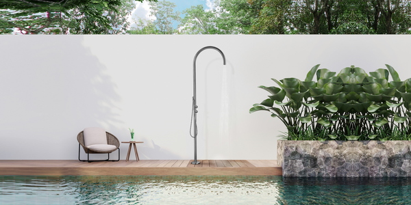 The Atena Outdoor Shower:  A splash of luxury in your backyard