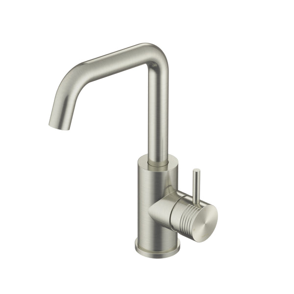 Watrline - HOTBATH Archie AR014 316 Stainless Steel Single-Hole Faucet with Swivel Spout 316 Stainless Steel Deck Mount