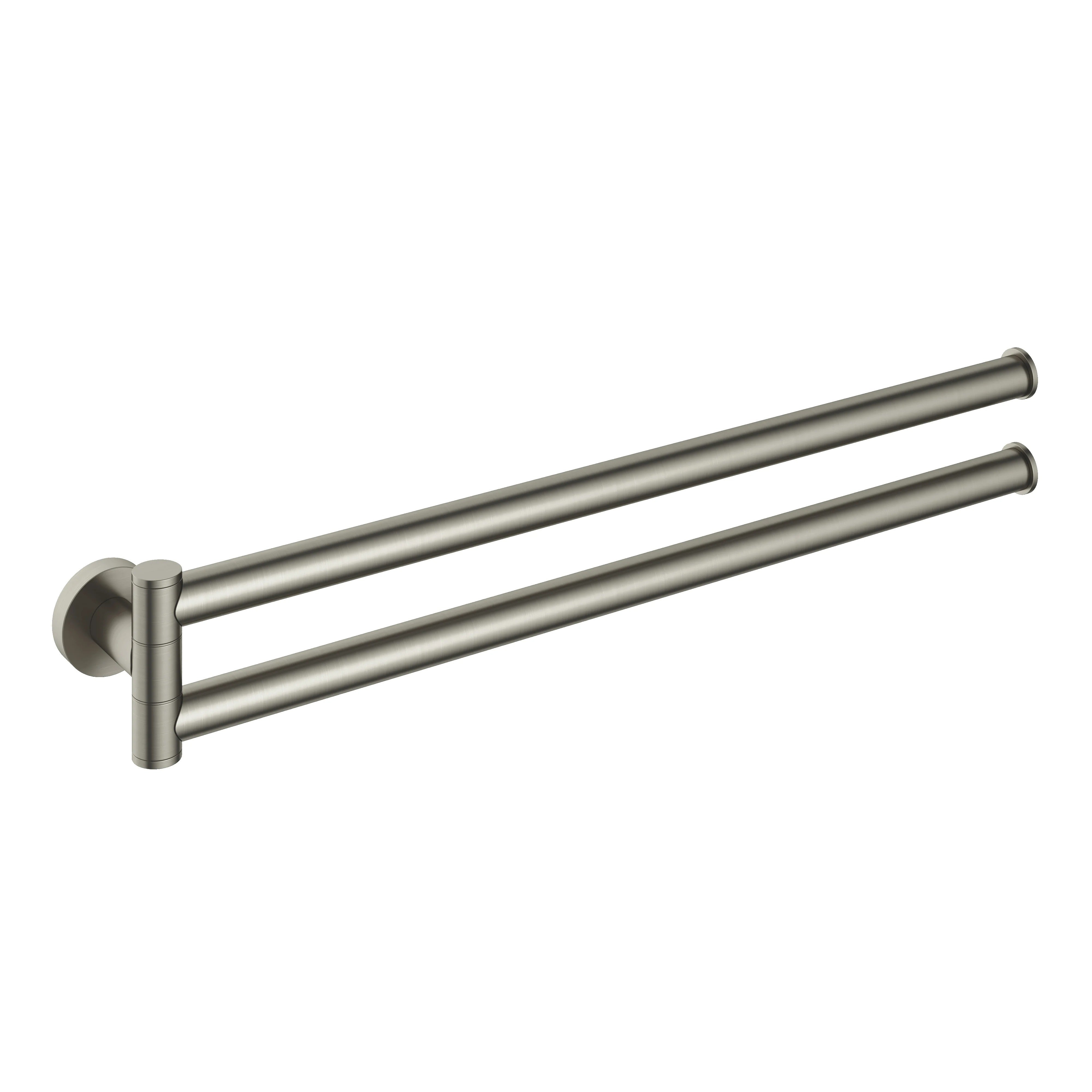 Double 15'' Swivel Towel Bar Brushed Nickel (special order