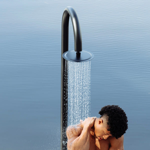 Watrline - STELLAR Cielo Outdoor Shower 316 Stainless Steel Foot Wash Freestanding Rain Shower