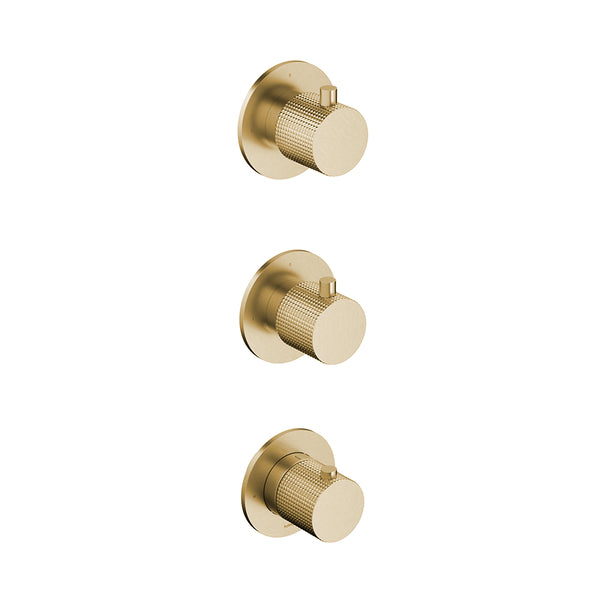 Watrline - HOTBATH Guy GY7066 Thermostatic Mixer with Two Stop Valves - Trim Only