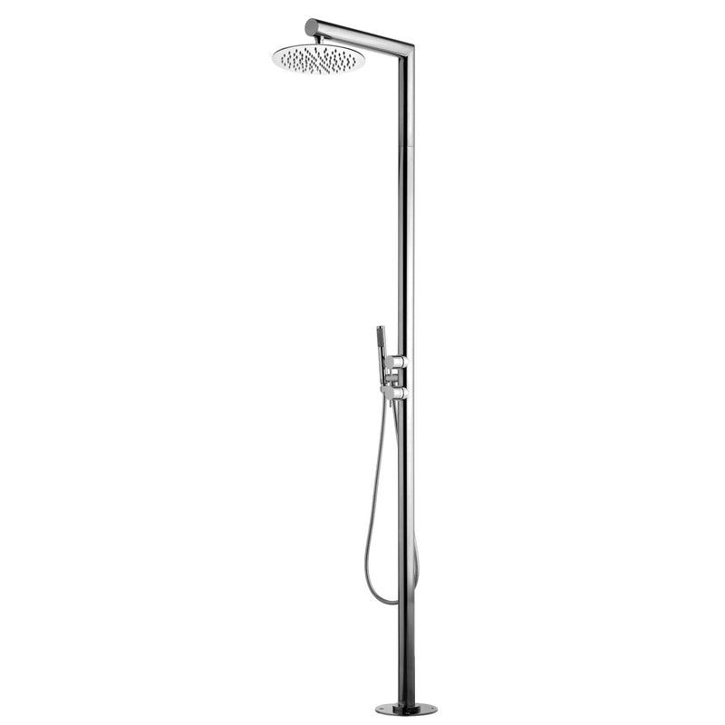 Watrline - Bossini NEK N01 Outdoor Shower 316 Stainless Steel Freestanding Hand Shower Rain Shower