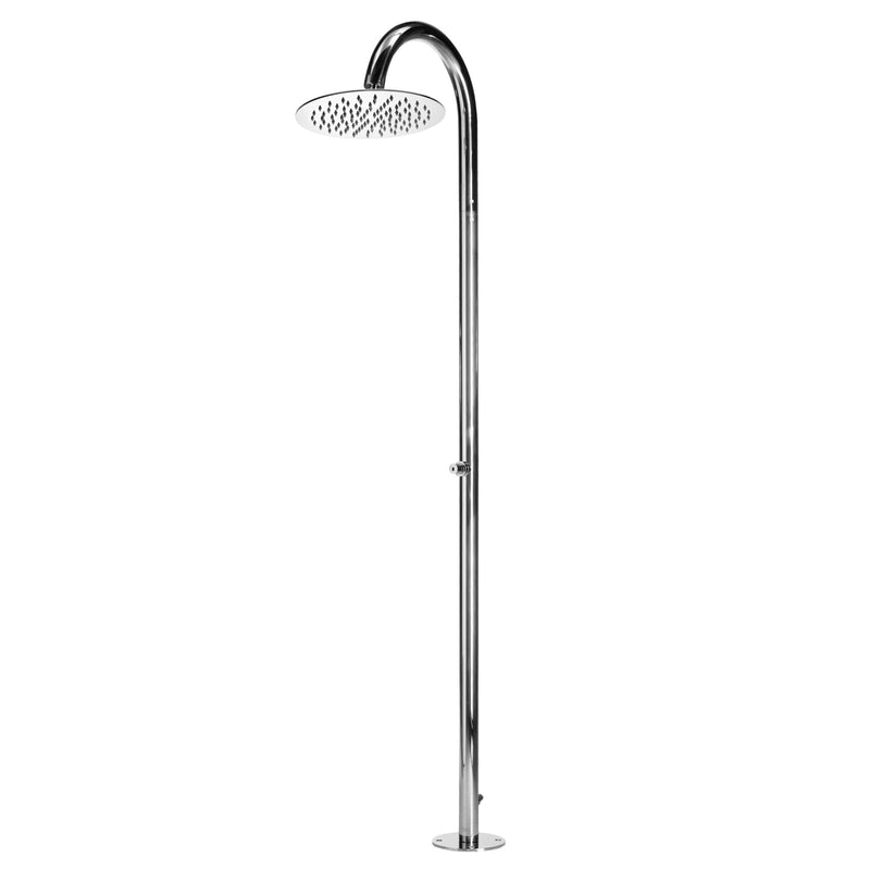 Watrline - Bossini TETIS T04 Cold Water Outdoor Shower 316 Stainless Steel Freestanding Rain Shower