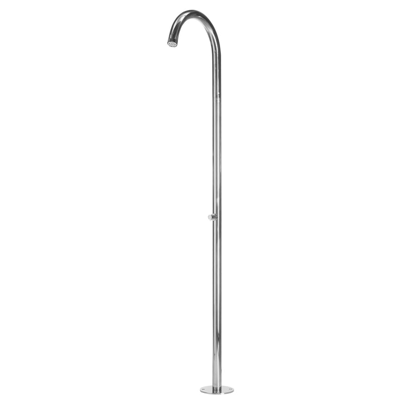Watrline - Bossini POOL P04 Cold Water Outdoor Shower 316 Stainless Steel Freestanding Single Spray