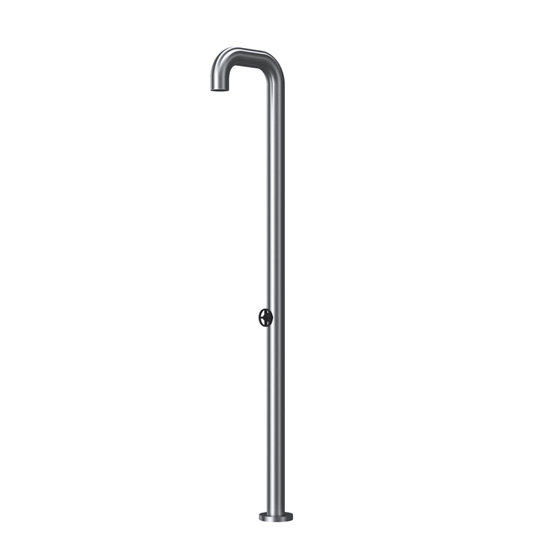 Watrline - LB Outdoor Showers Cirrus 01 Cold Water Outdoor Shower 316 Stainless Steel Freestanding Single Spray