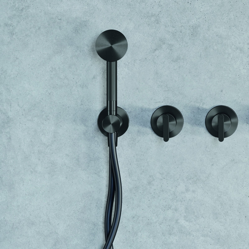 Watrline - RADOMONTE KIRA Horizontal Shower Mixer with Two-Way Diverter - Trim Only 316 Stainless Steel Wall Mount