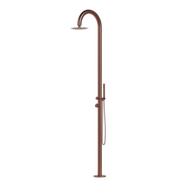 Watrline - STELLAR Capella Outdoor Shower 316 Stainless Steel Freestanding Hand Shower Rain Shower