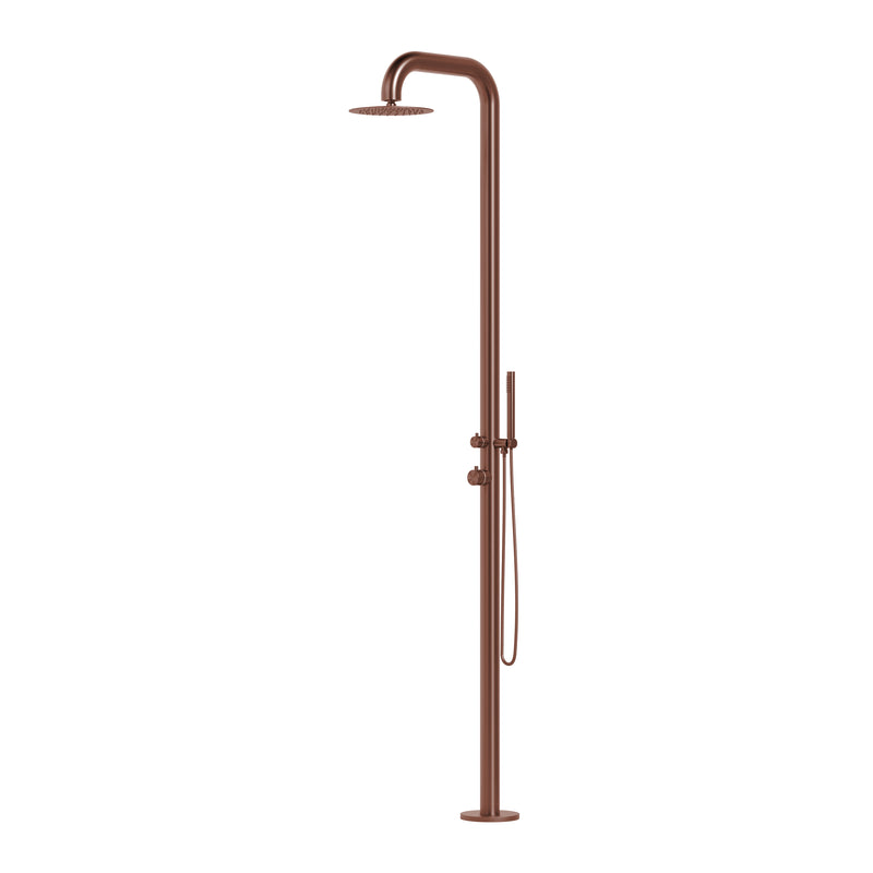 Watrline - STELLAR Cosmo Outdoor Shower 316 Stainless Steel Freestanding Hand Shower Rain Shower