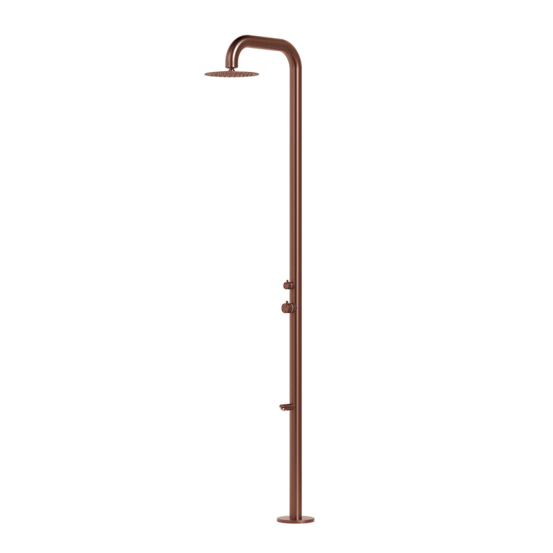 Watrline - STELLAR Maia Outdoor Shower 316 Stainless Steel Foot Wash Freestanding Rain Shower