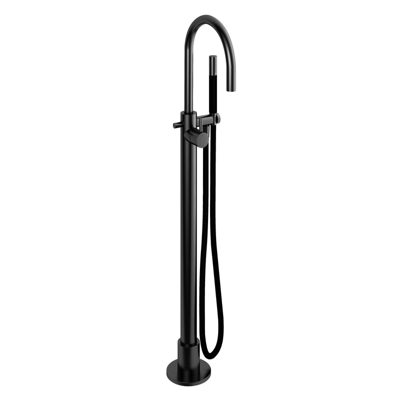 Watrline - HOTBATH Cobber CB187 Freestanding Bath Filler with Hand Shower - Trim only Freestanding Solid Brass