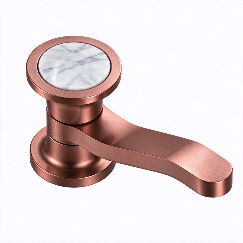 Bathtub Bottom Inlay JK21 Single Hole Faucet with 2-1/8 Inch High Swivel Spout - PVD Brushed ...