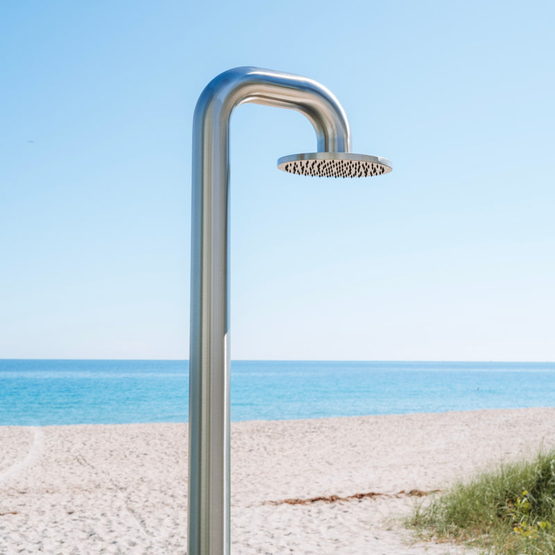 Watrline - JEE-O Fatline Shower Push 316 Stainless Steel ADA Compliant Freestanding Rain Shower