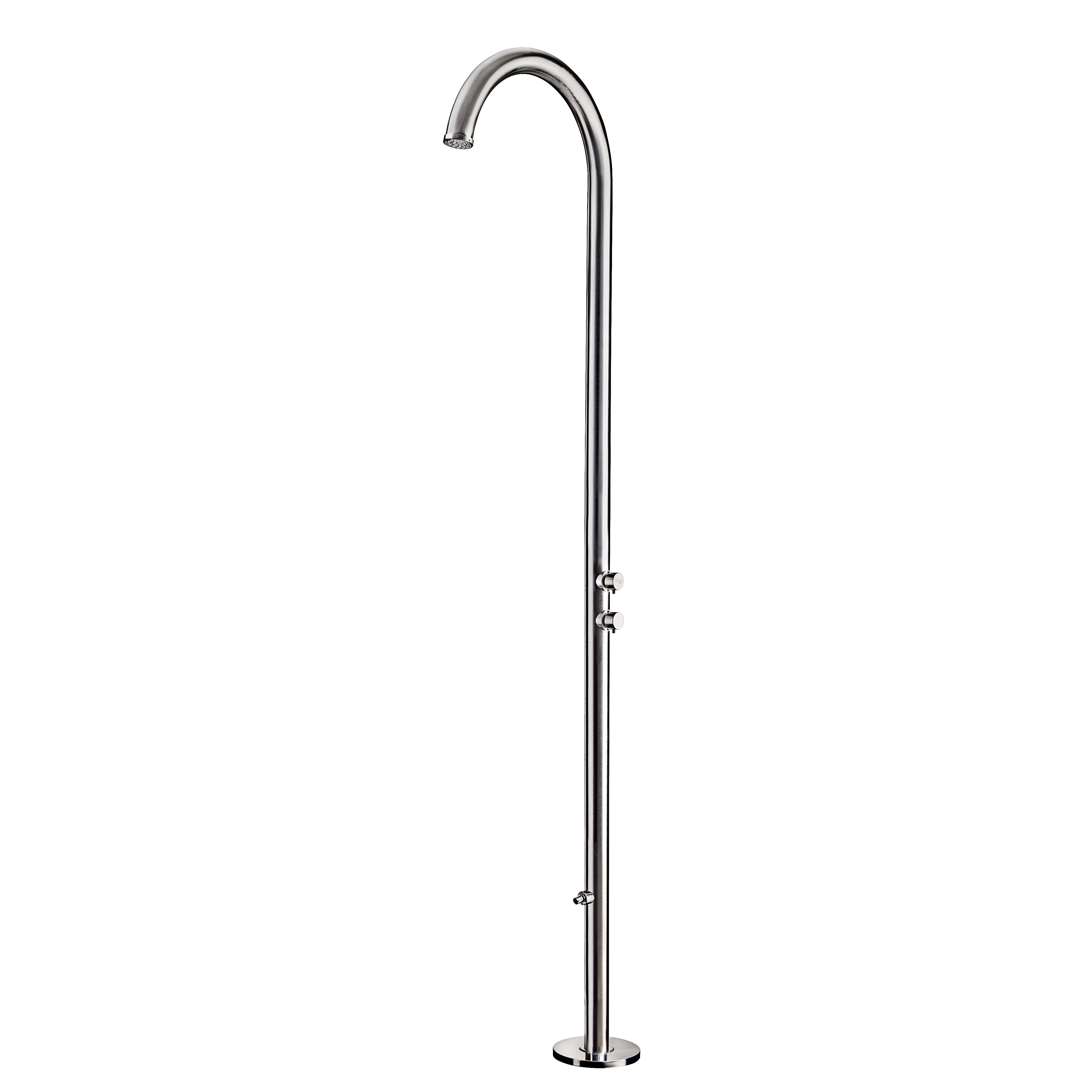 AMA Cometa 4600 316 Marine Grade Stainless Outdoor Shower - Polished ...