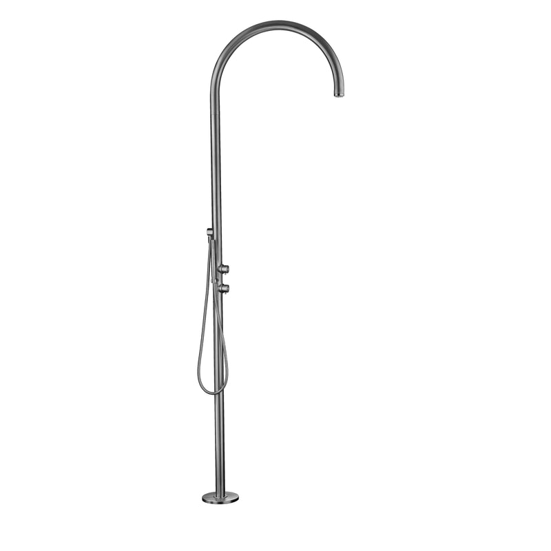 Watrline - AMA Atena 8700 Outdoor Shower 316 Stainless Steel Freestanding Hand Shower Single Spray