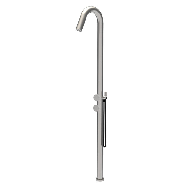 Watrline - FIMA OUT.SIDE Freestanding Outdoor Shower with Mist Spray and Hand Shower 316 Stainless Steel Freestanding Hand Shower Mist Spray