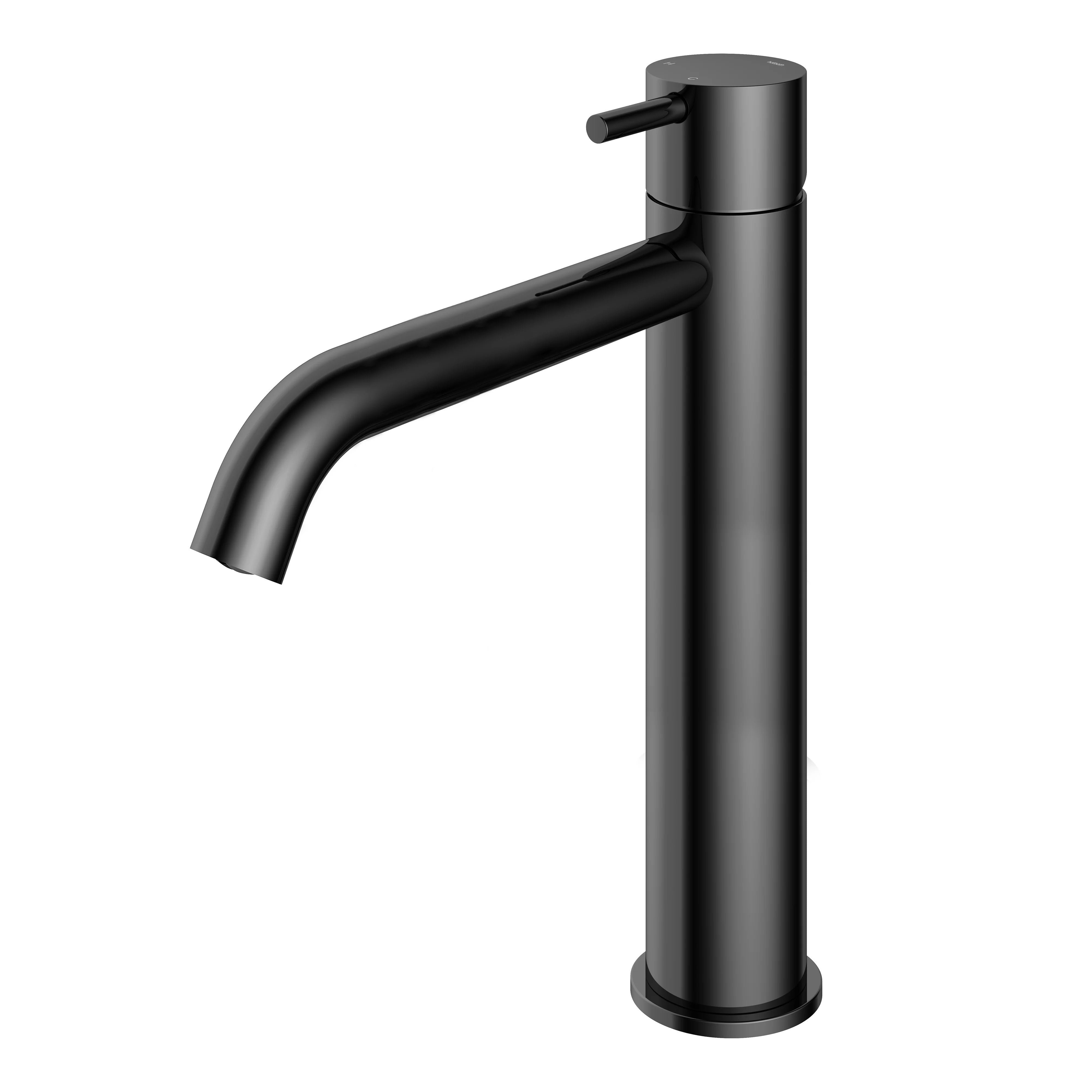 Cobber CB003HC Single-Hole Vessel Faucet - Black Chrome – Watrline