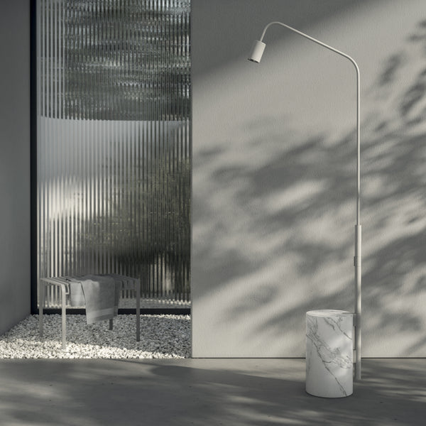 Watrline - FIMA Marmorea Carrara Outdoor Shower 316 Stainless Steel Freestanding